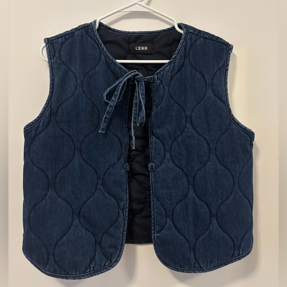 Cider Blue Quilted Vest